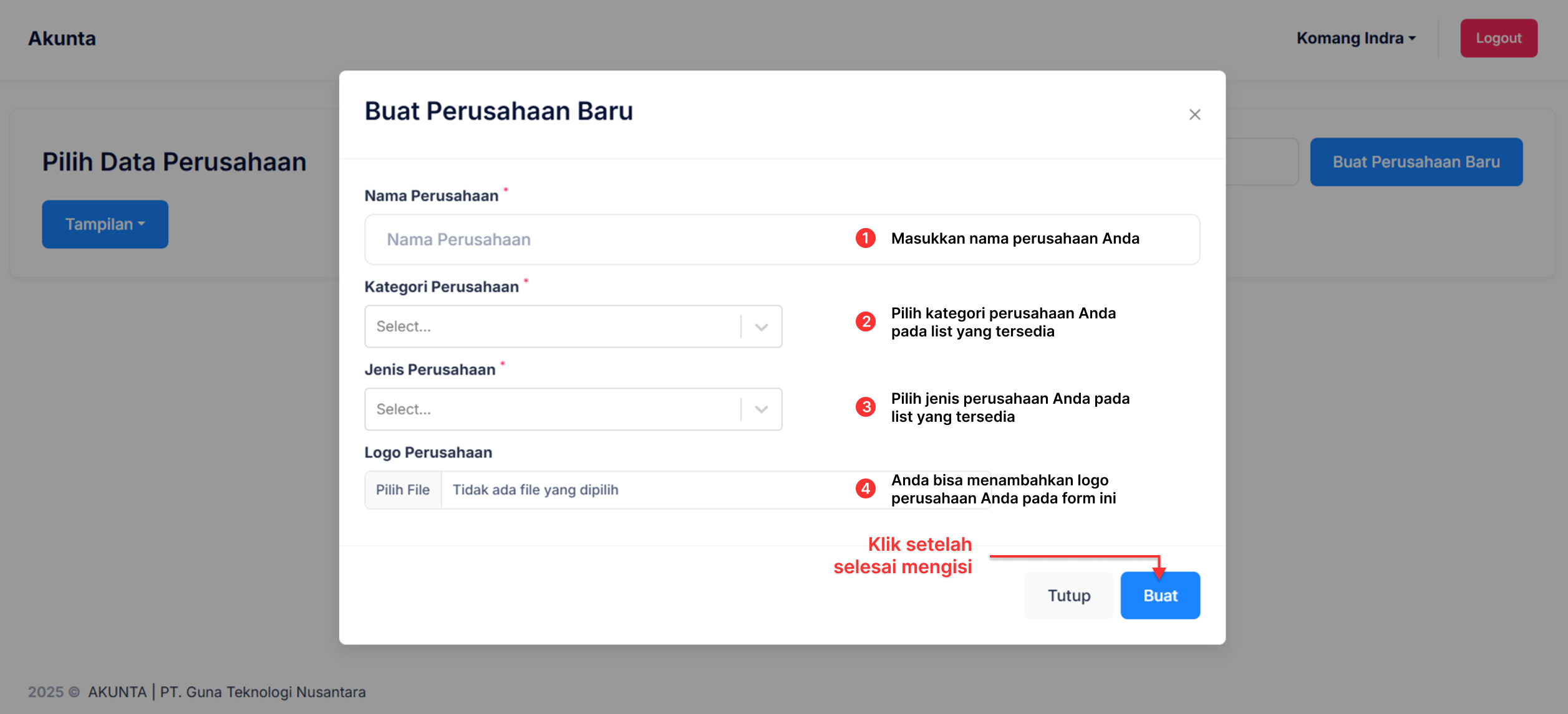 Langkah Membuat Perusahaan