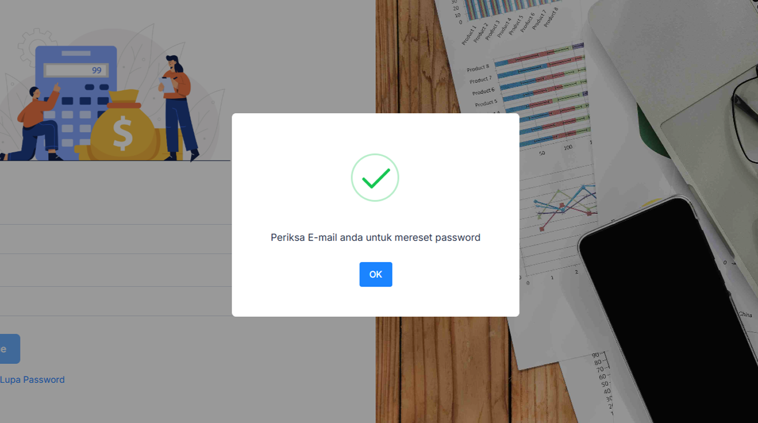 Langkah reset password