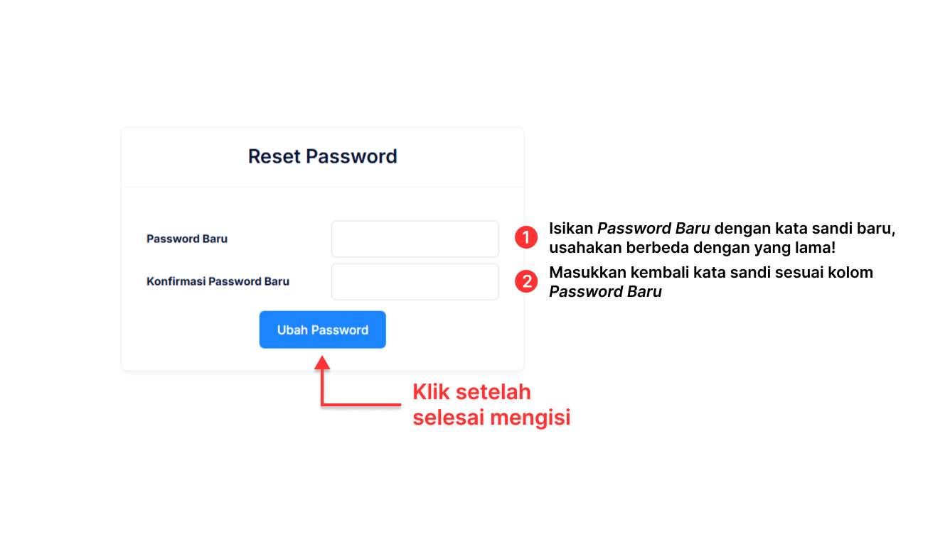 Langkah reset password