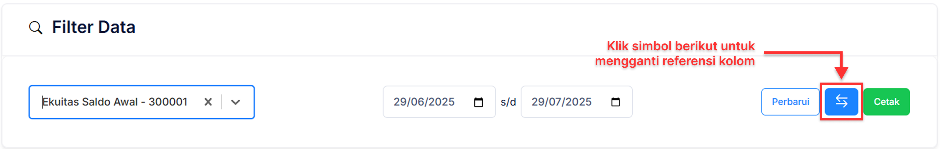 Halaman Histori Akun