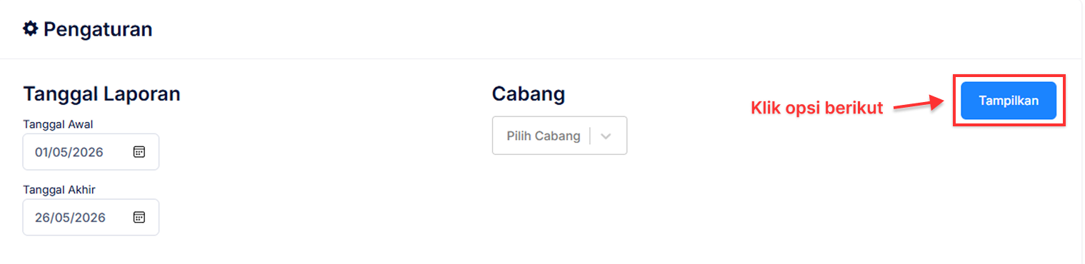 Halaman Arus Kas Langsung