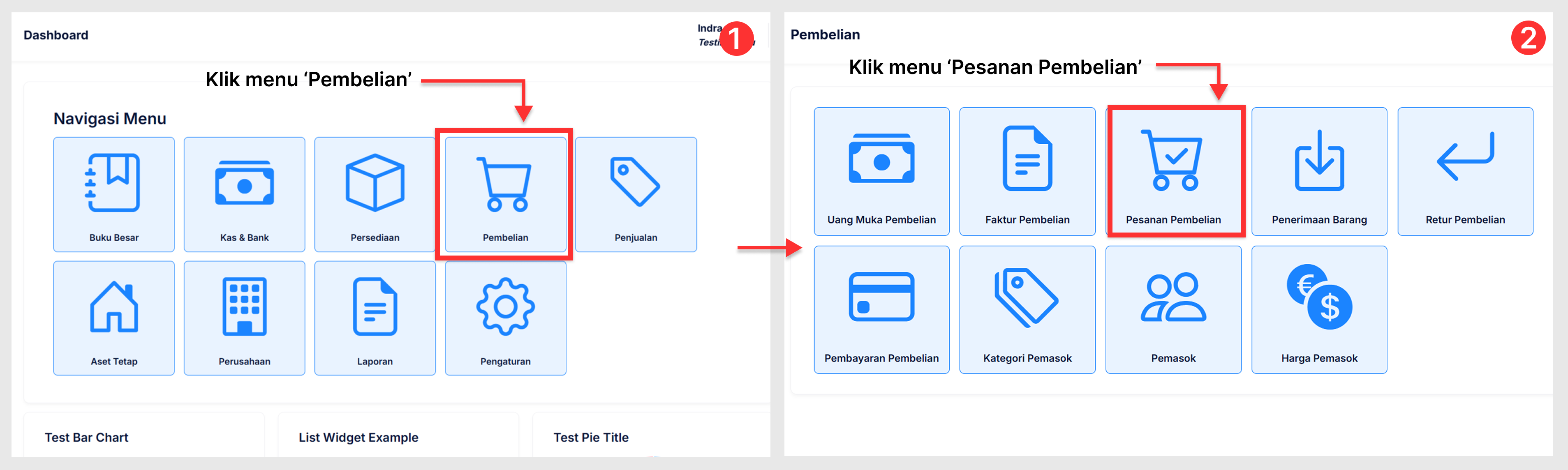 Halaman Pesanan Pembelian
