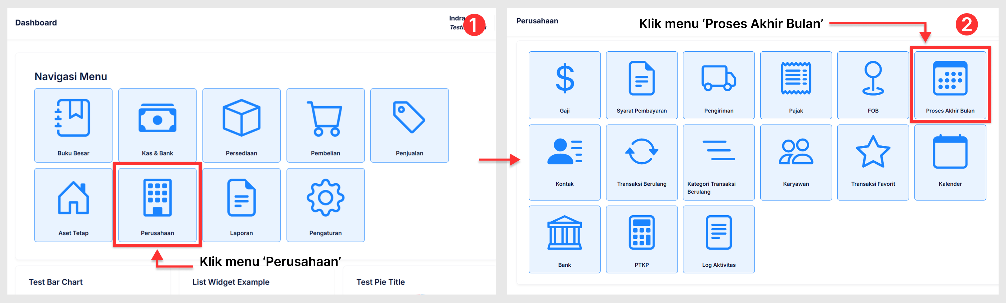 Halaman Proses Akhir Bulan