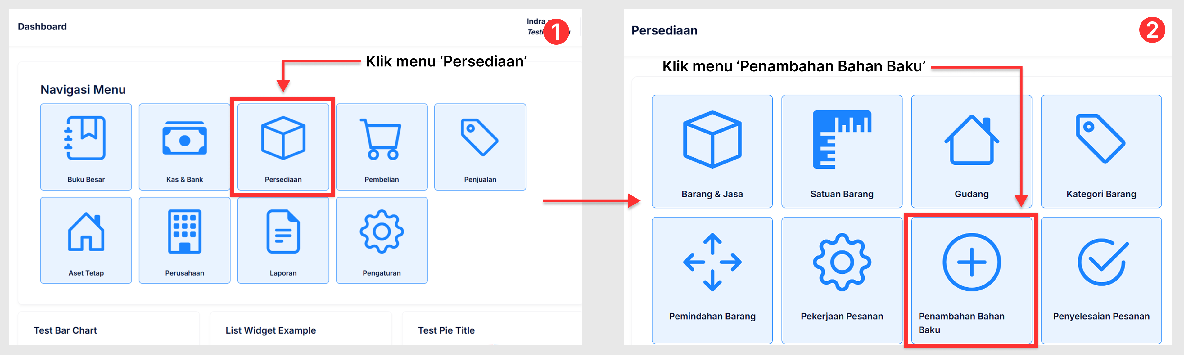 Halaman Penambahan Bahan Baku