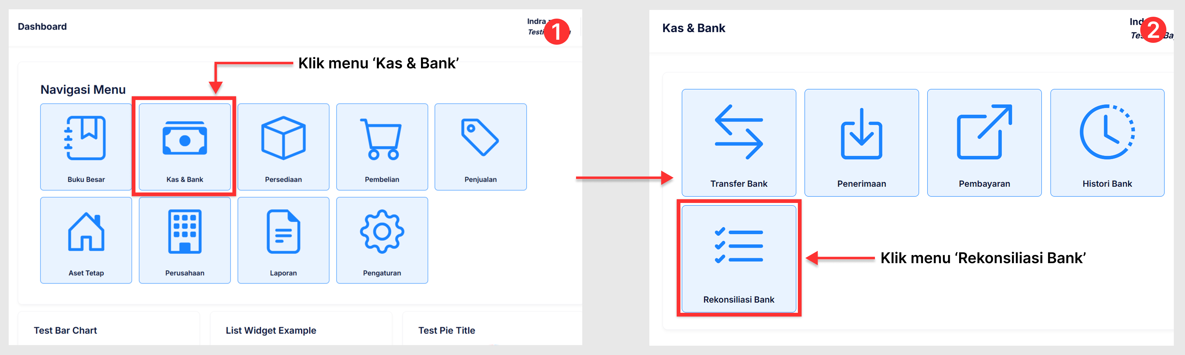 Halaman Transfer Bank