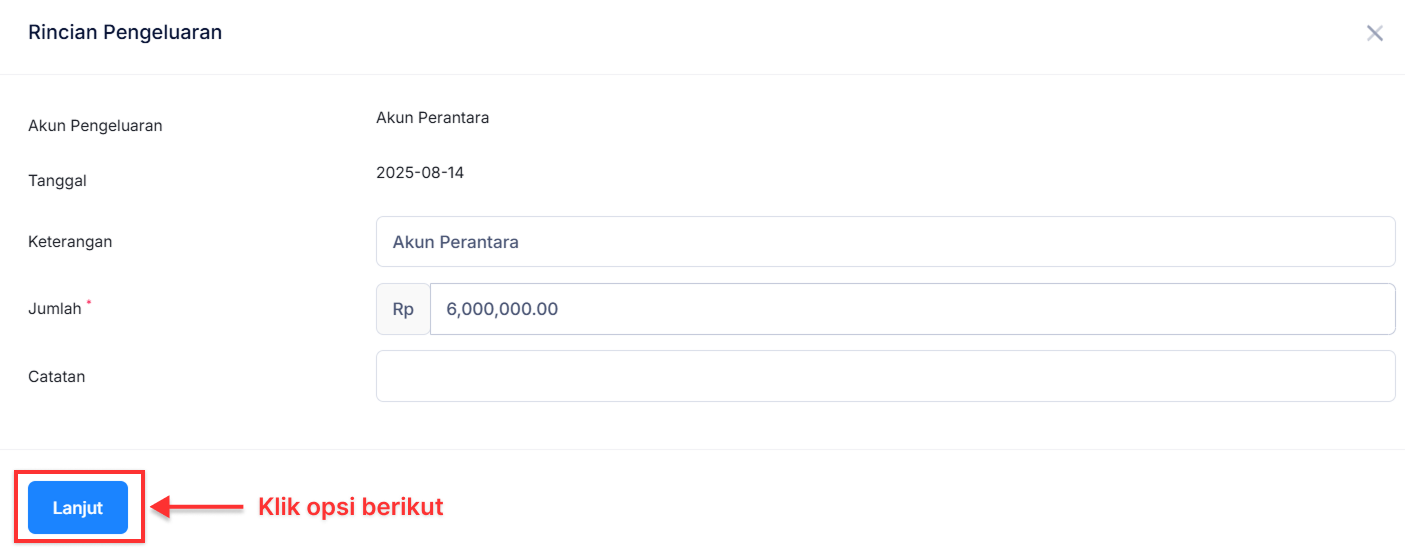 Halaman Perubahan Aset Tetap