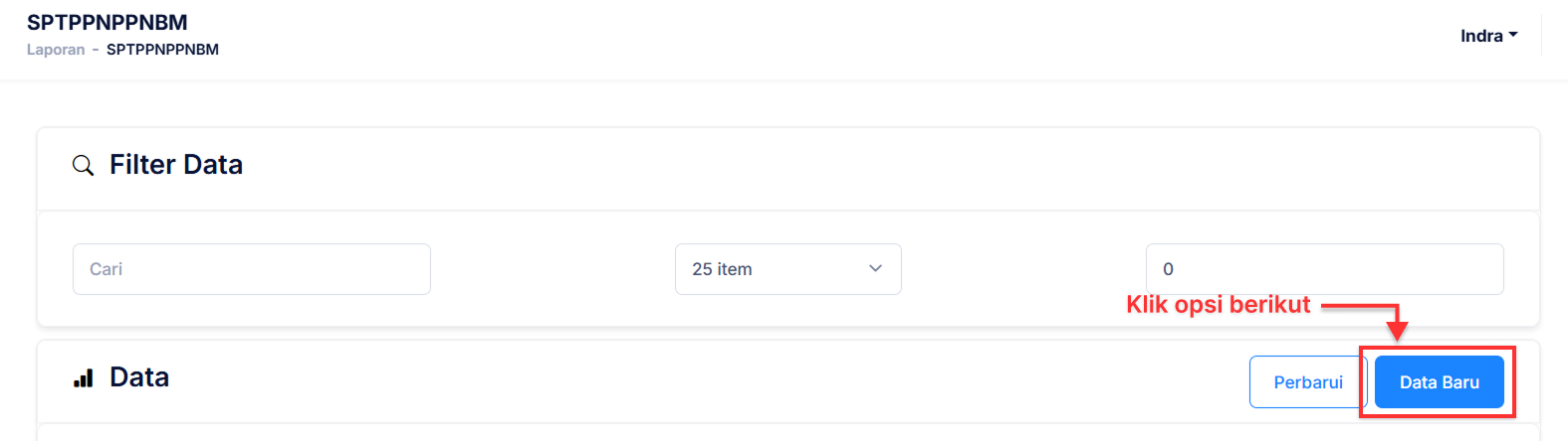 Halaman SPT PPN/PNBM