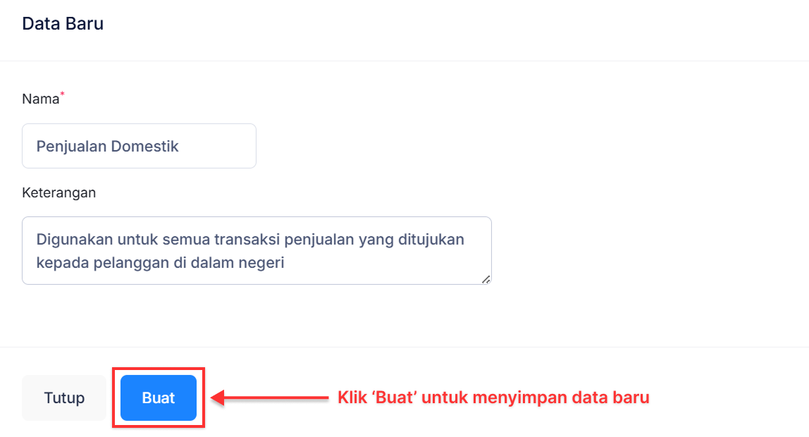 Halaman Kategori Penjualan