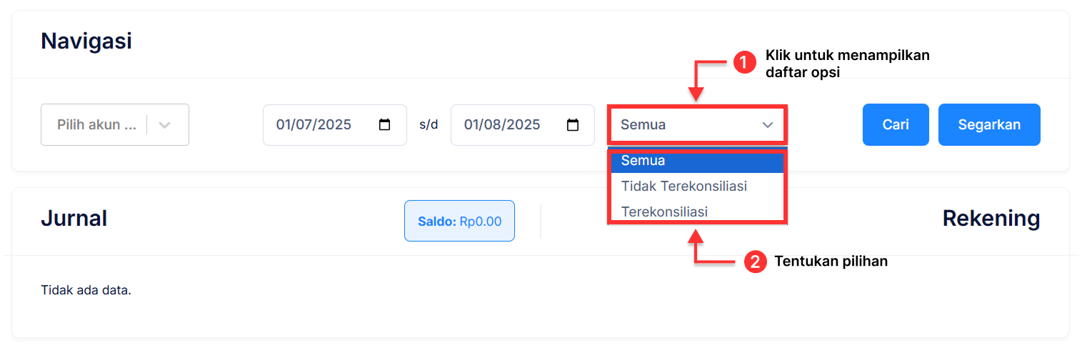 Halaman Transfer Bank