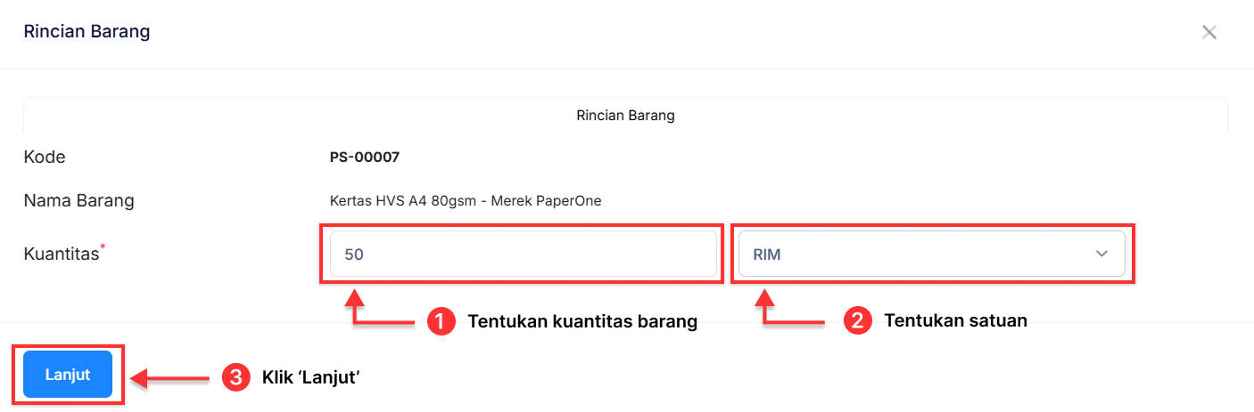 Halaman Hasil Stok Opname
