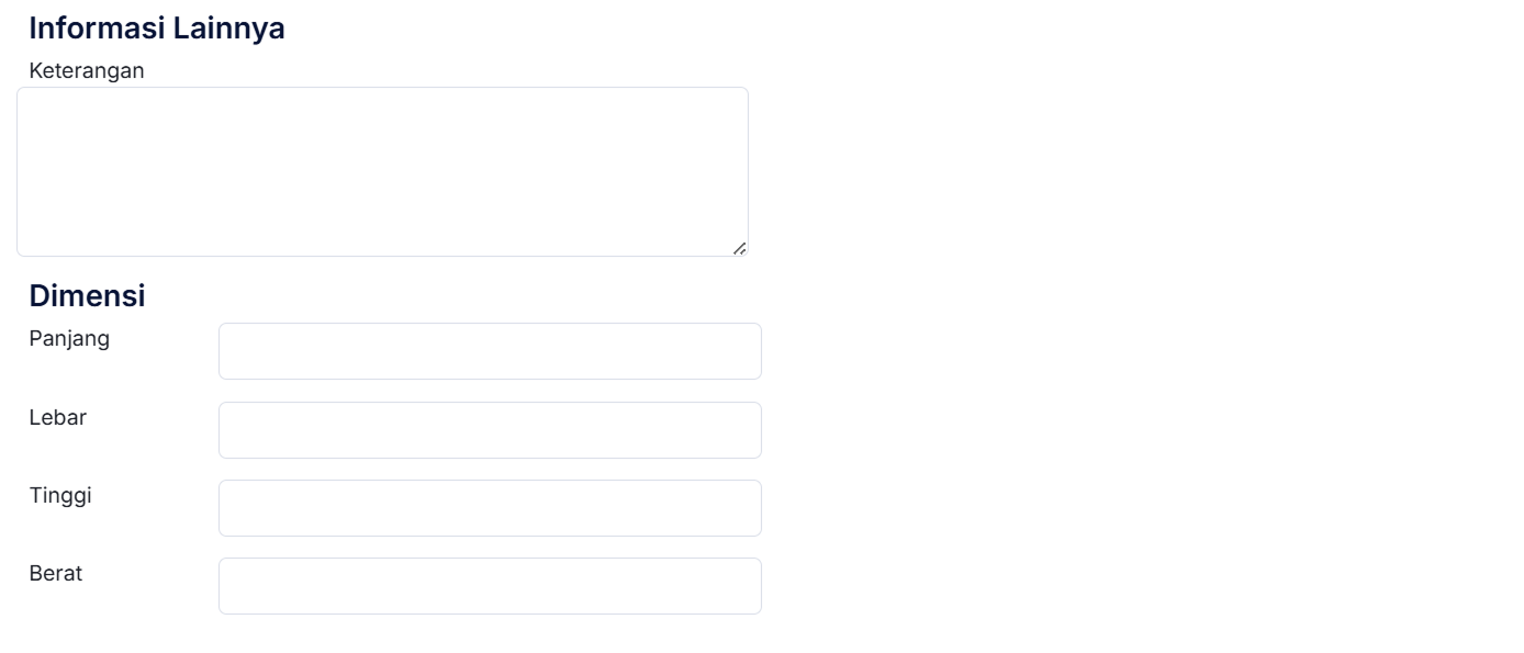 Halaman Barang &amp; Jasa