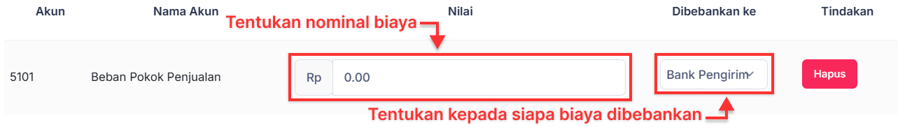 Halaman Transfer Bank