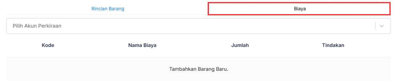 Halaman Pekerjaan Pesanan