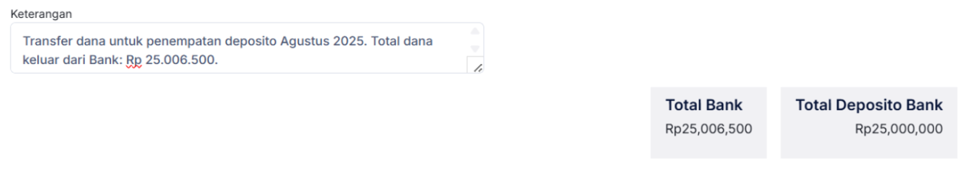 Halaman Transfer Bank