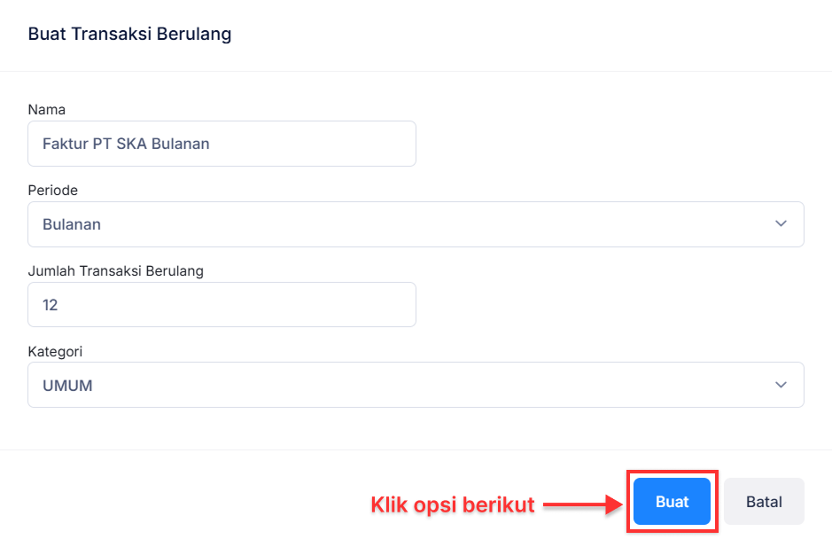 Halaman Faktur Pembelian