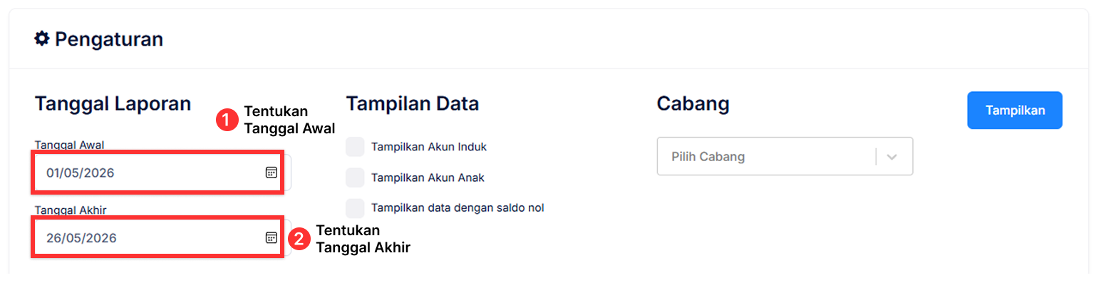 Halaman Laba dan Rugi