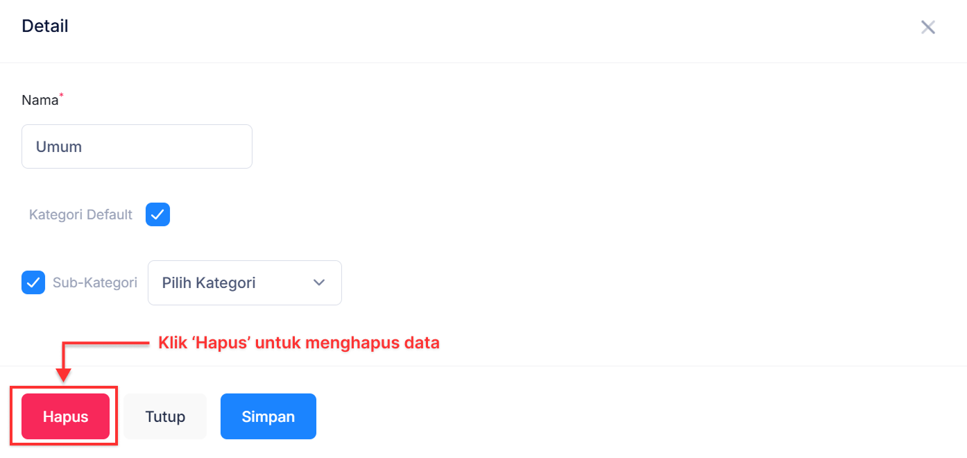 Halaman Kategori Pelanggan