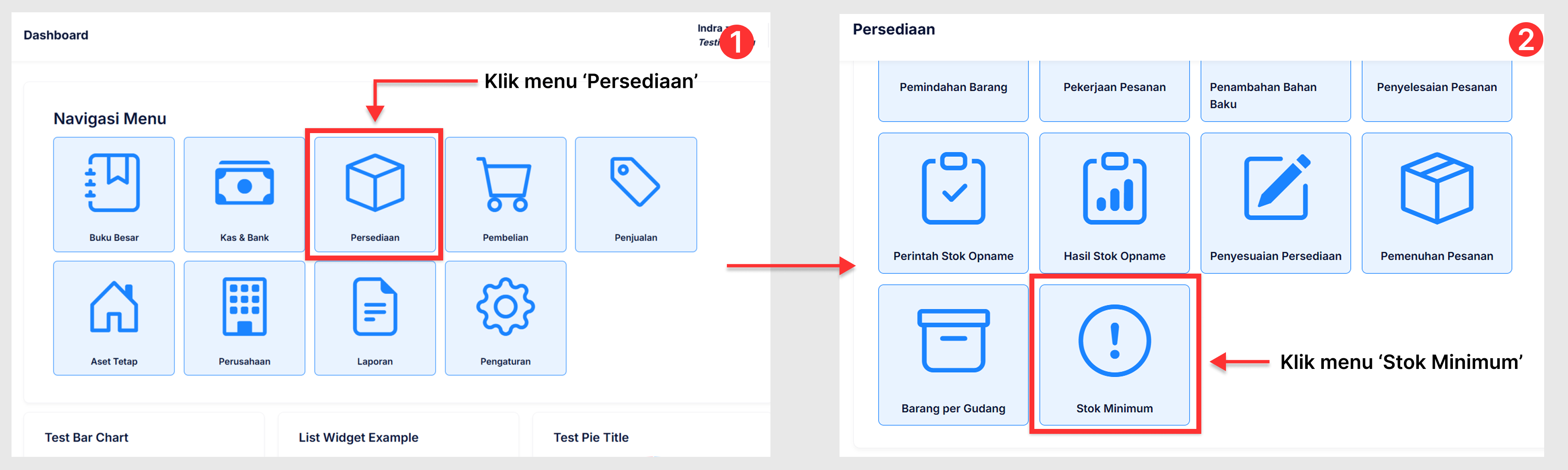 Halaman Stok Barang Minimum