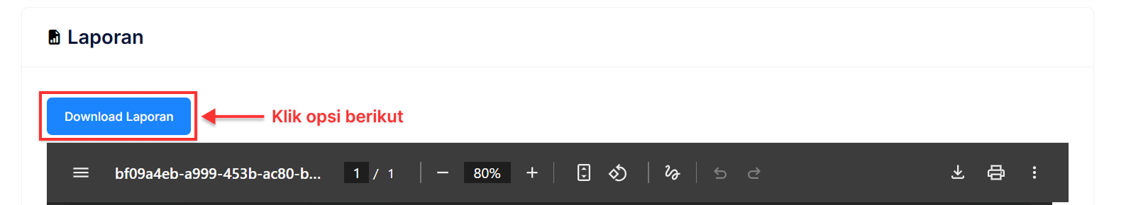 Halaman Rincian Penjualan per Pelanggan
