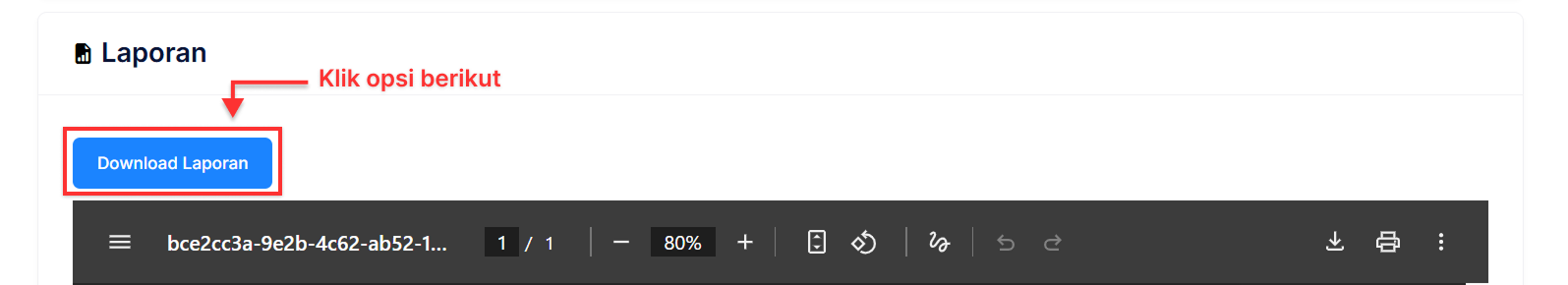 Halaman Arus Kas Langsung