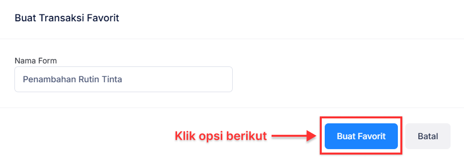 Halaman Penyesuaian Persediaan