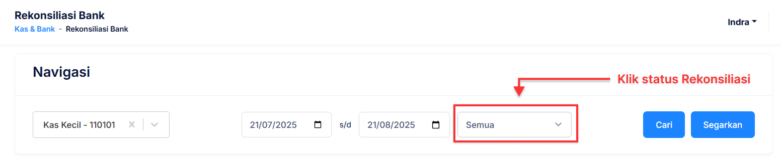 Halaman Transfer Bank