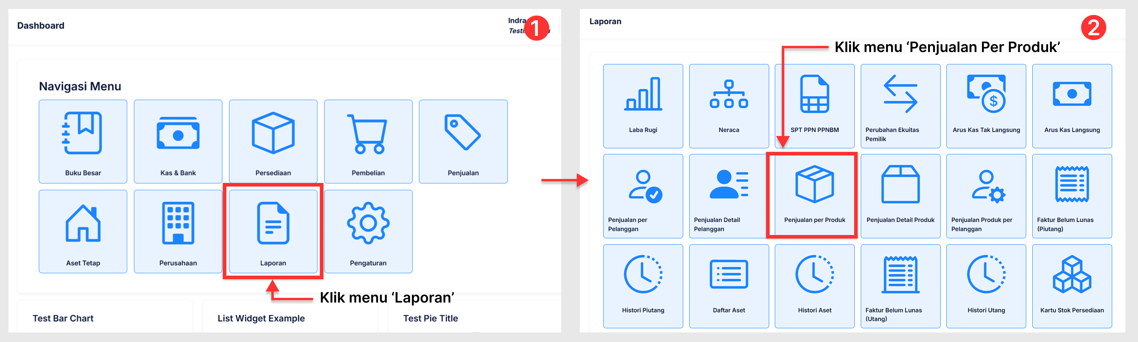 Halaman Penjualan per Barang