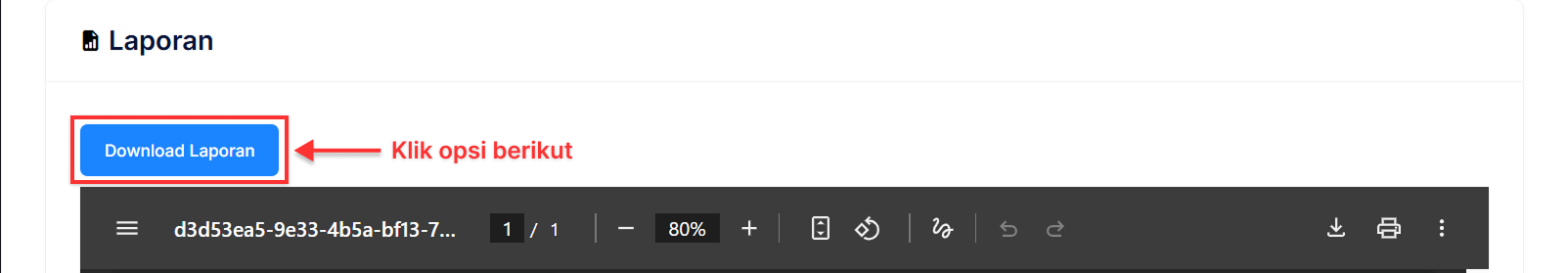 Halaman Penjualan Barang Per Pelanggan