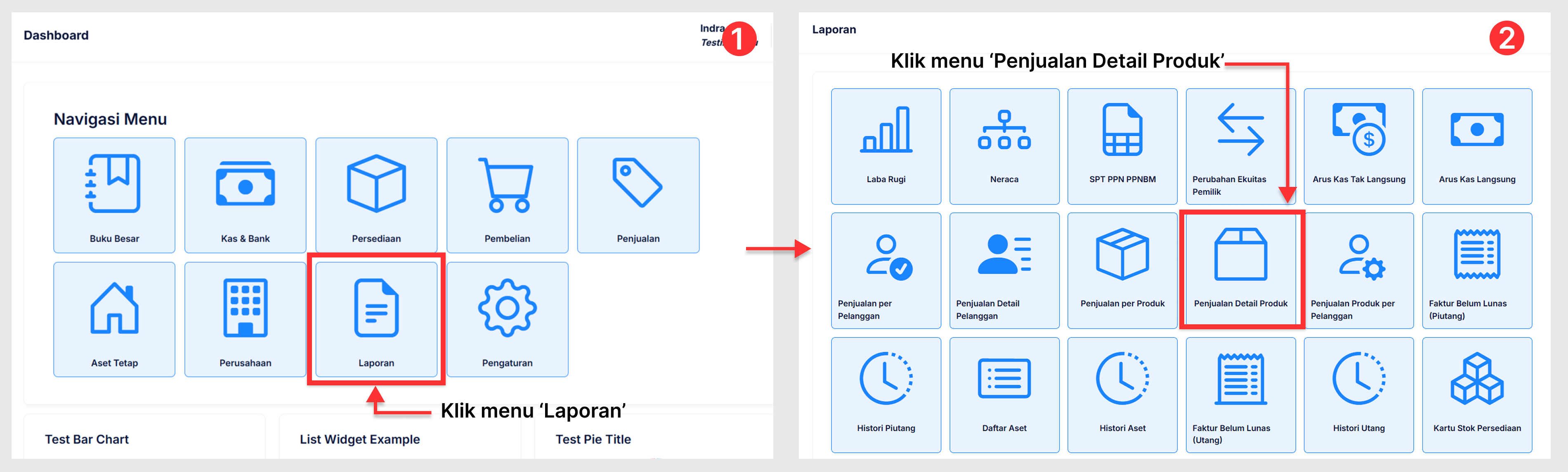 Halaman Rincian Penjualan Per Barang