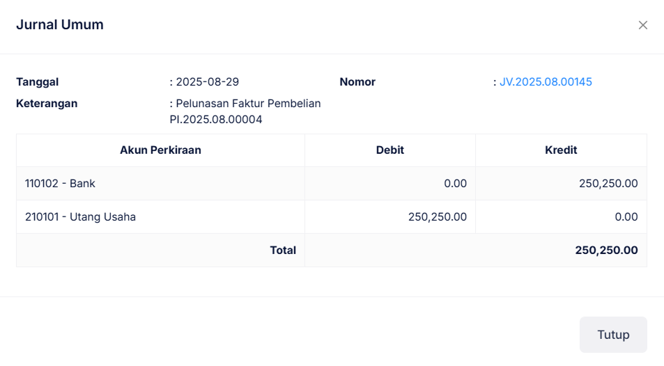 Halaman Pembayaran Pembelian