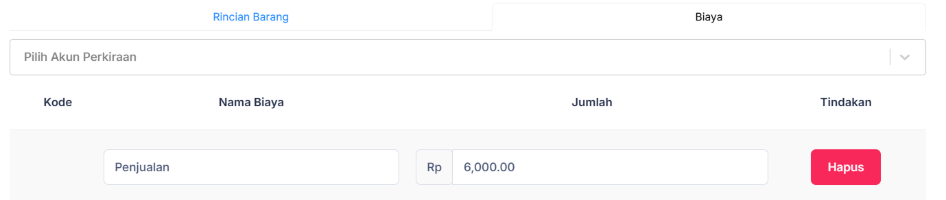 Halaman Pesanan Penjualan