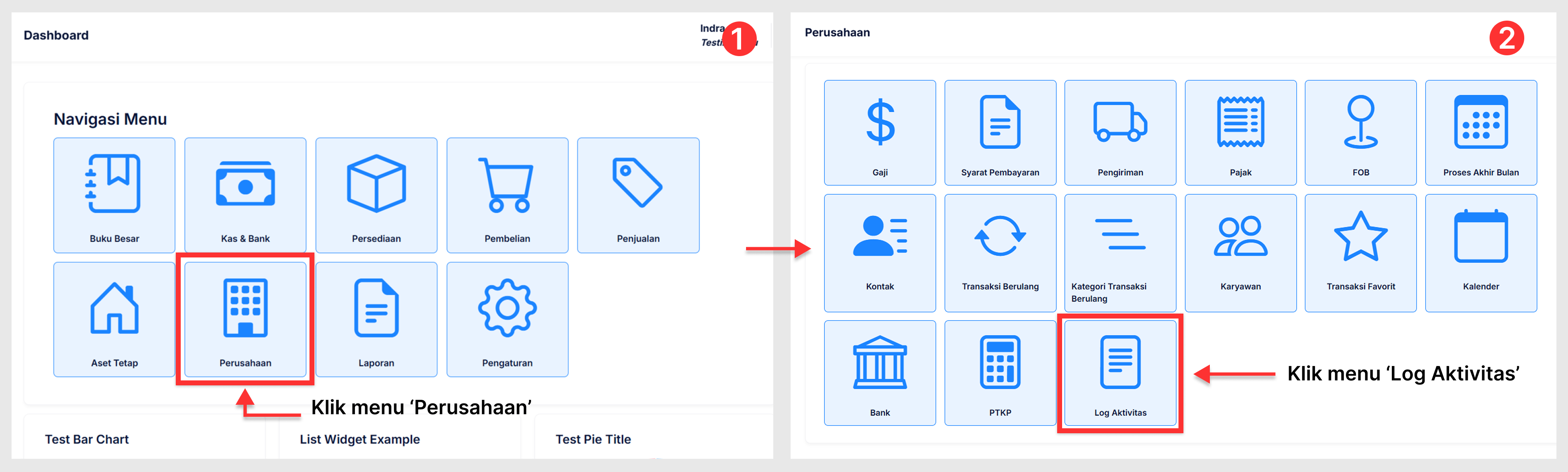 Halaman Log Aktivitas