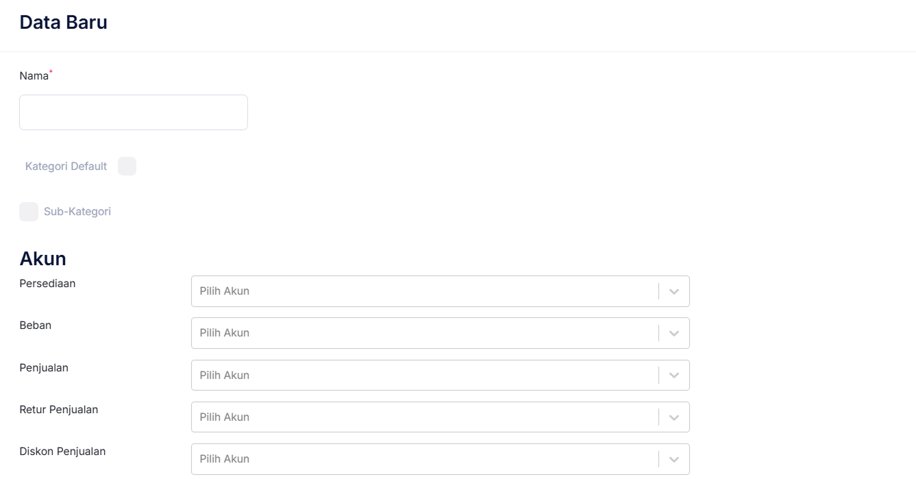 Halaman Kategori Barang