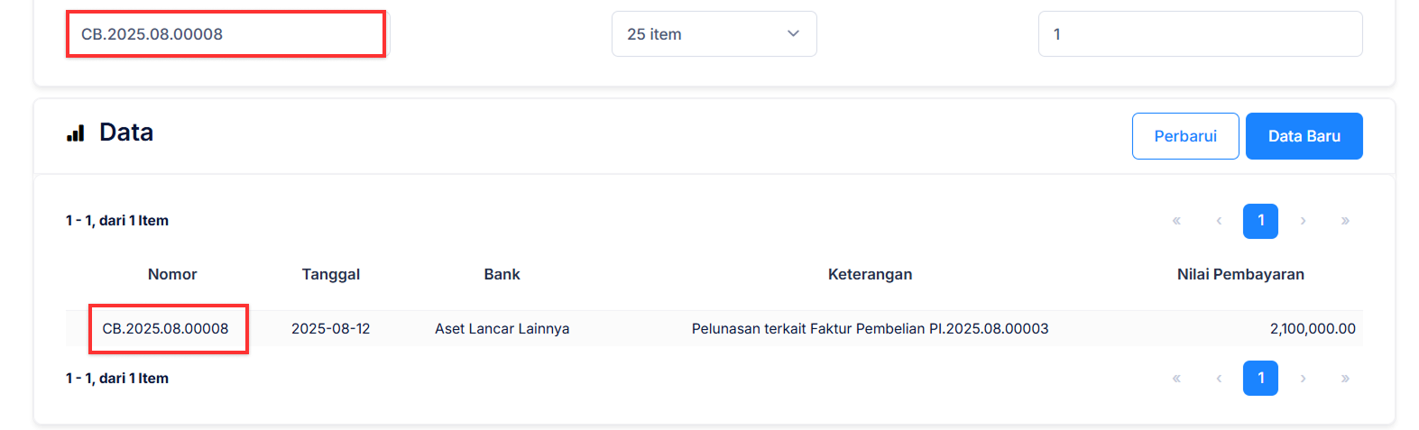 Halaman Pembayaran Pembelian