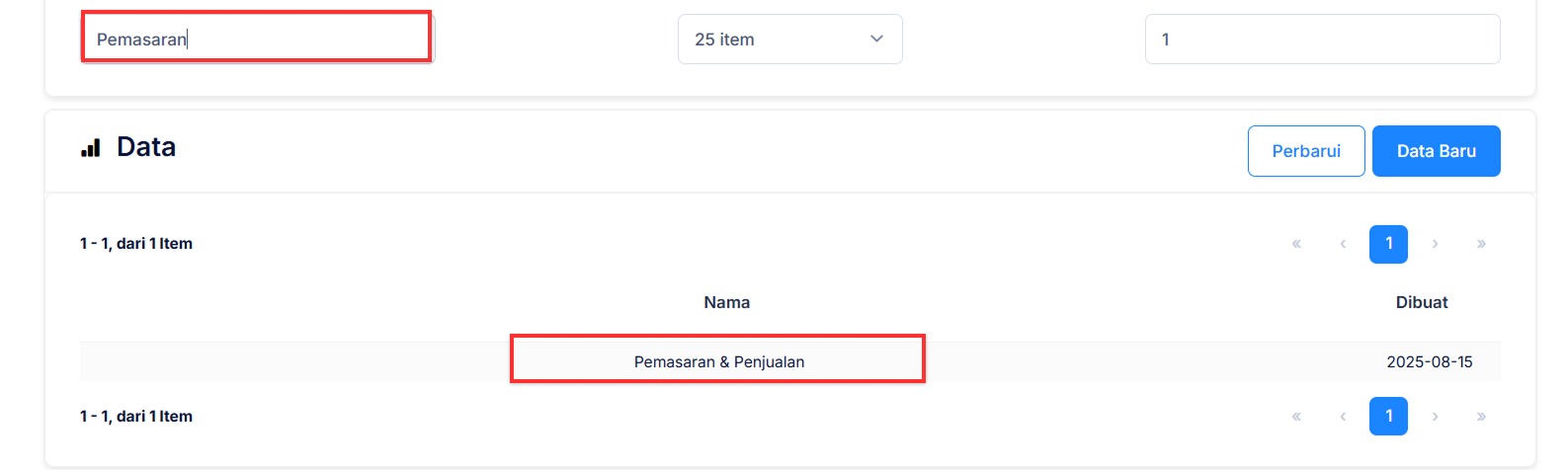 Halaman Kategori Transaksi Berulang
