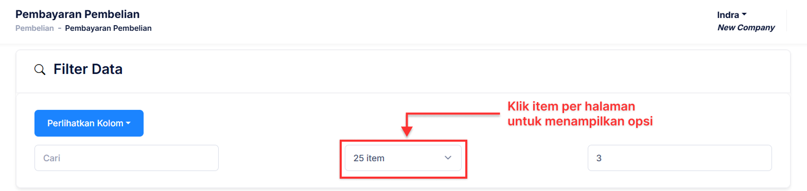 Halaman Pembayaran Pembelian