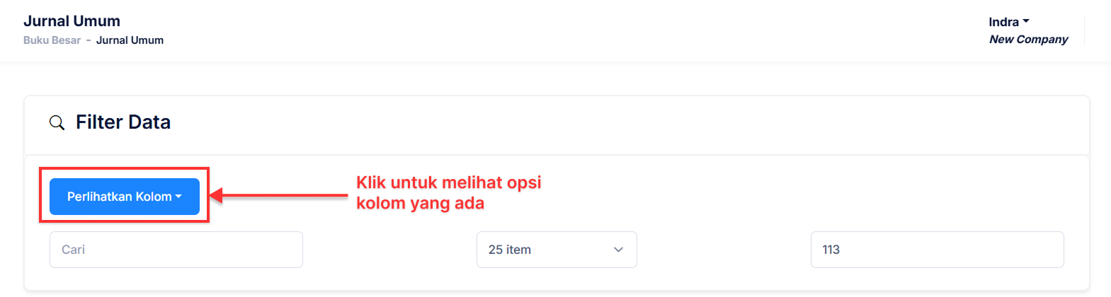Halaman Pencatatan Gaji