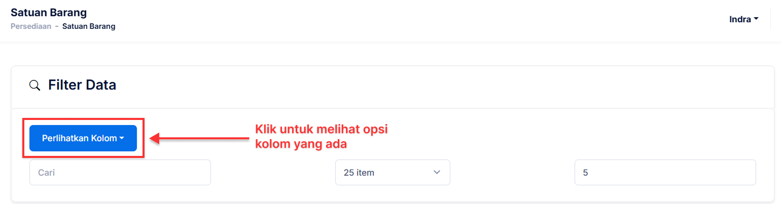 Halaman Satuan Baranf