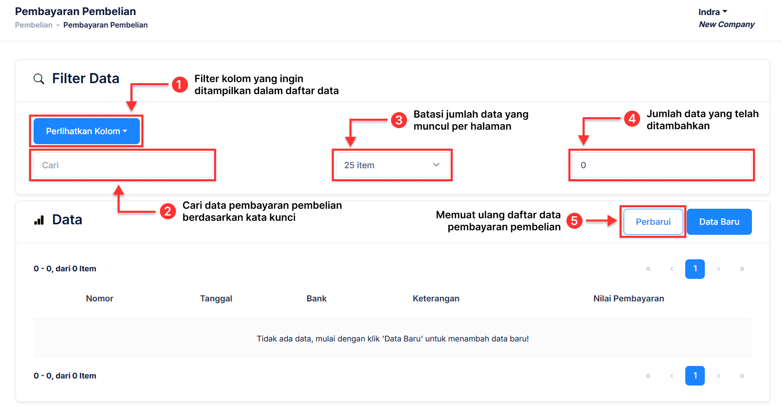 Halaman Pembayaran Pembelian