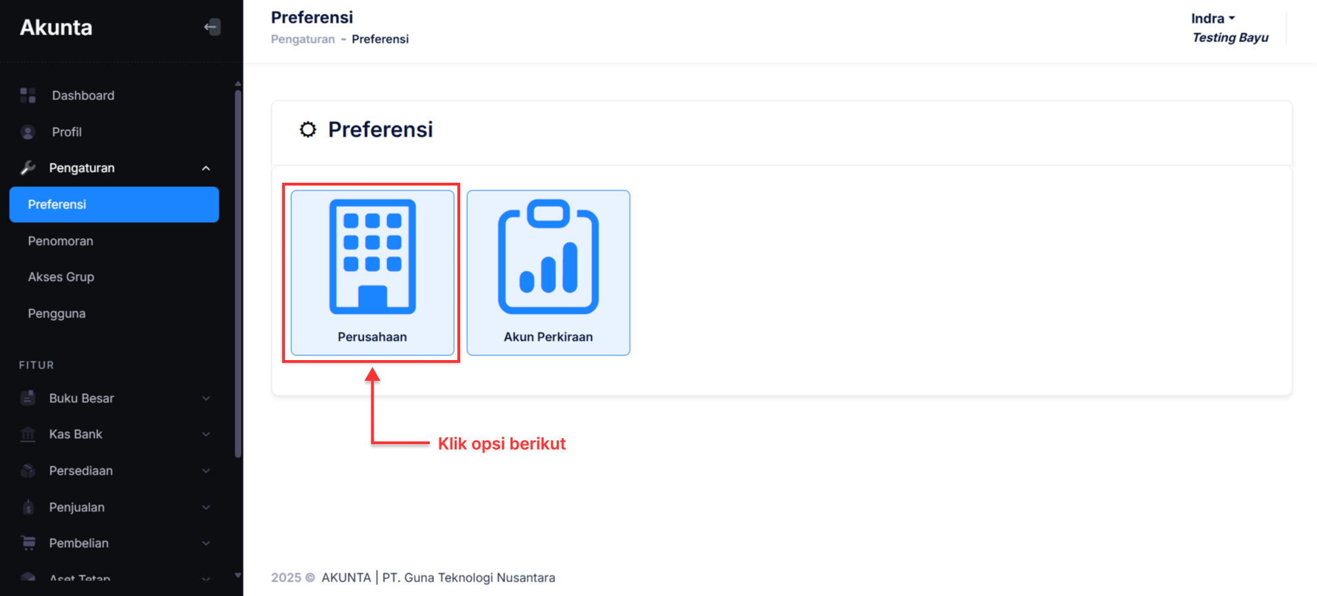 Preferensi Perusahaan