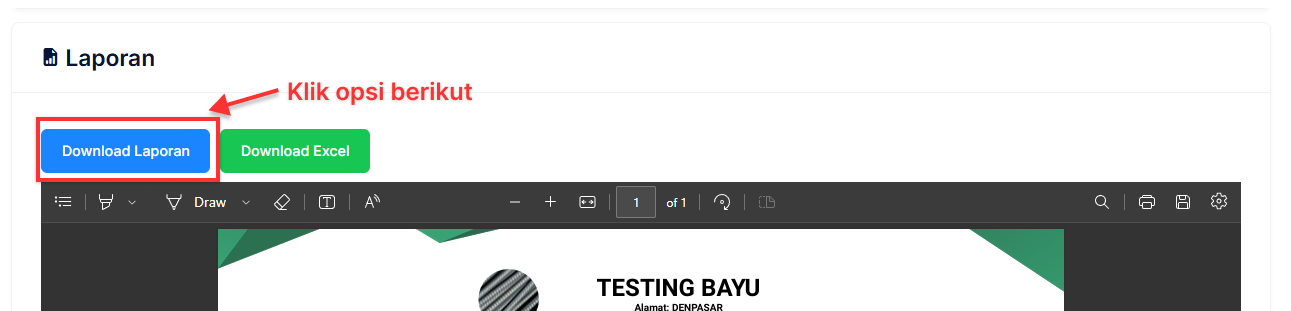 Halaman Histori Buku Besar