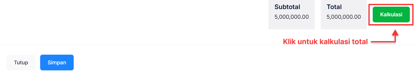 Halaman Pesanan Pembelian