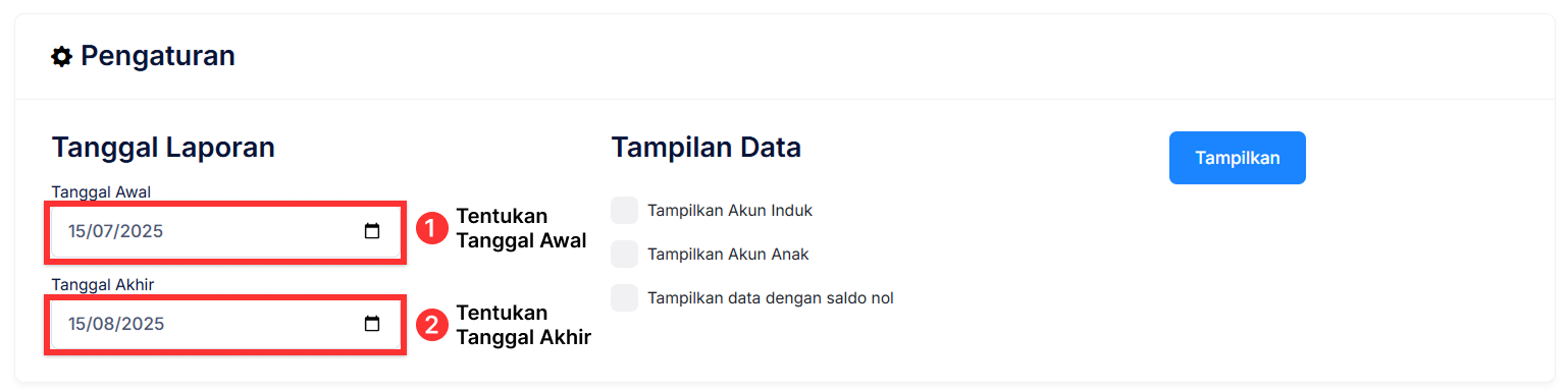 Halaman Laba dan Rugi