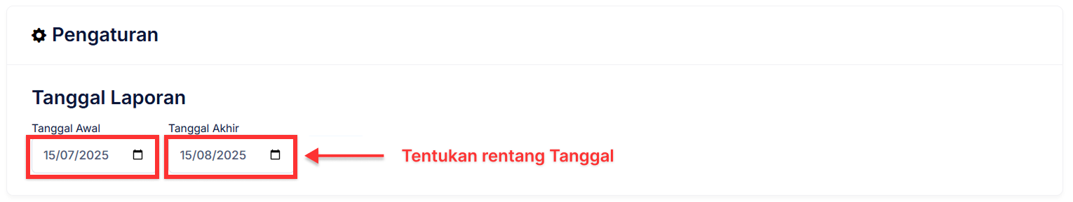 Halaman Histori Piutang