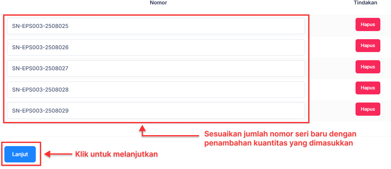 Halaman Faktur Penjualan