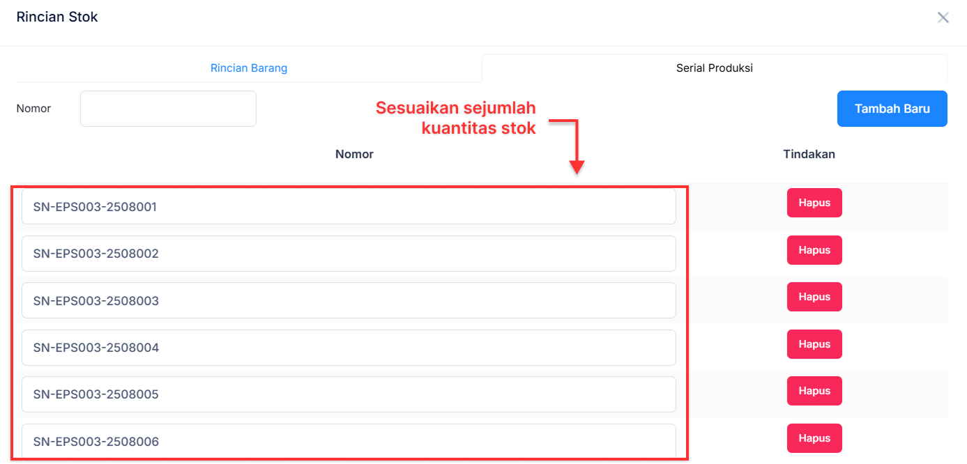 Halaman Barang &amp; Jasa