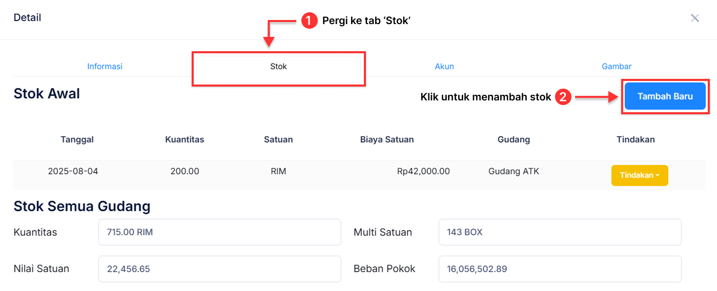 Halaman Barang &amp; Jasa