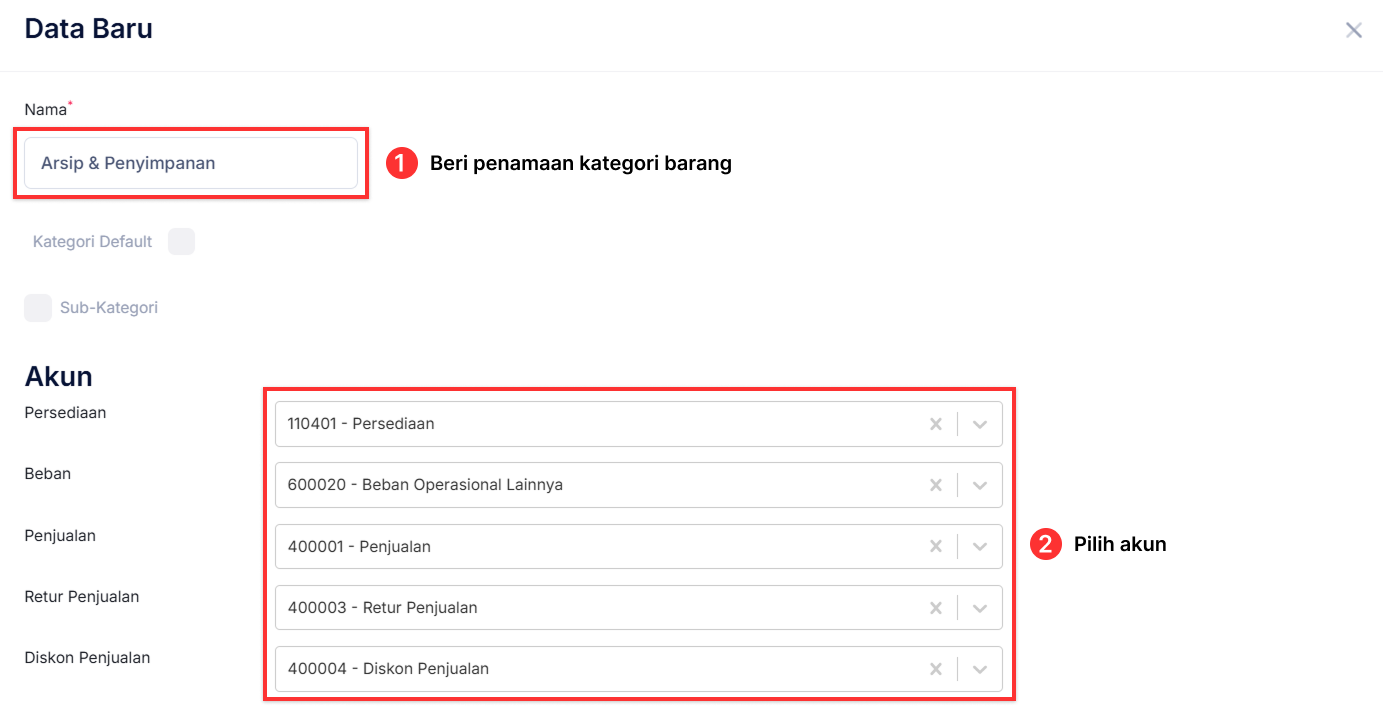 Halaman Kategori Barang
