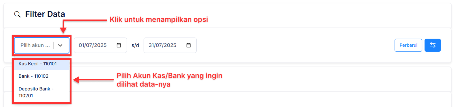 Halaman Transfer Bank